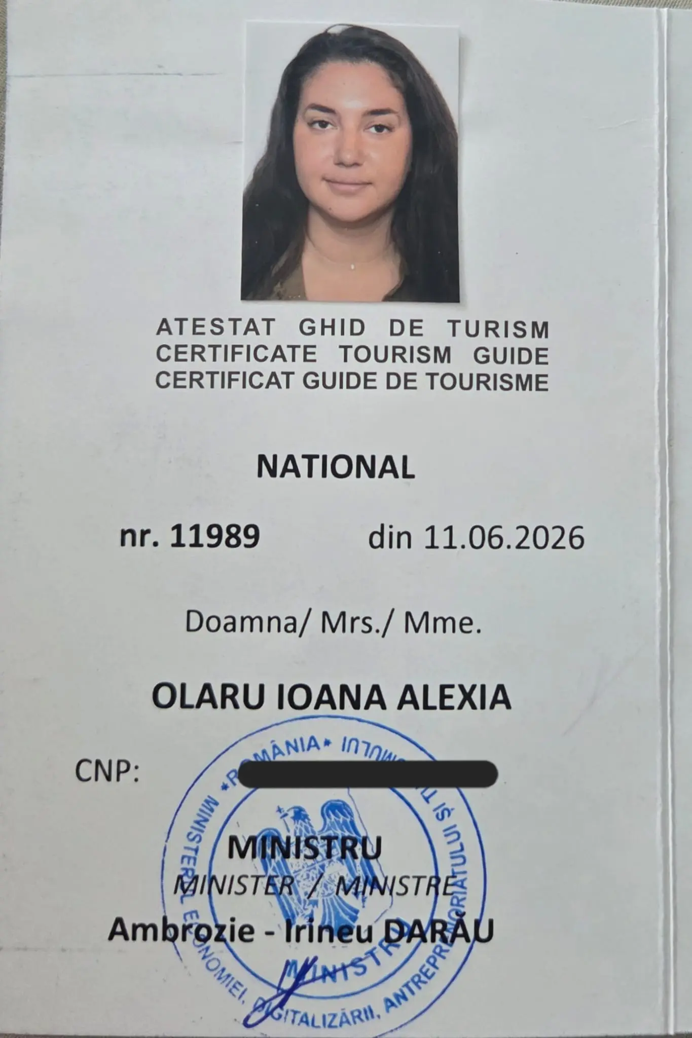 Olaru Alexia atestat ghid
